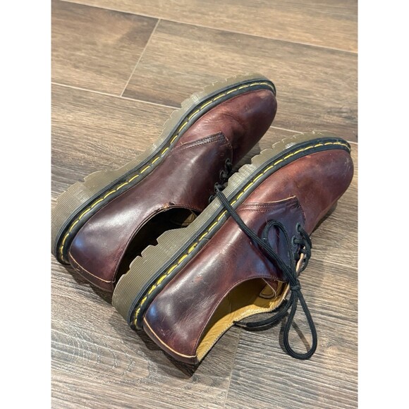 Vtg Dr Martens 1461 Made In England Brown Leather Oxfords Shoes US Men 10 main image 14